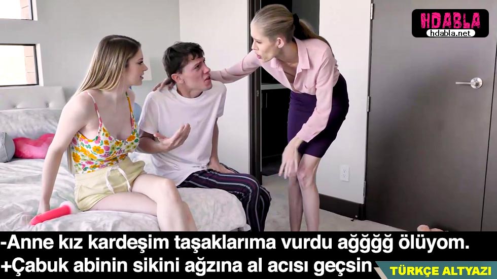 Ağabeyimin taşaklarına vurdum annem öğrenince yalattı