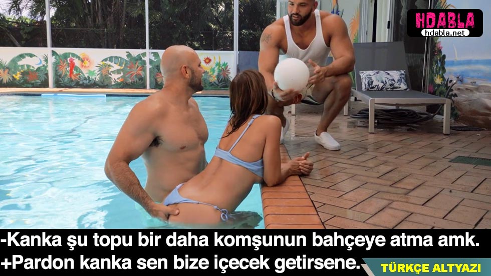 Arkadaşın eve mangala gittim Havuzda karısına pandik attım