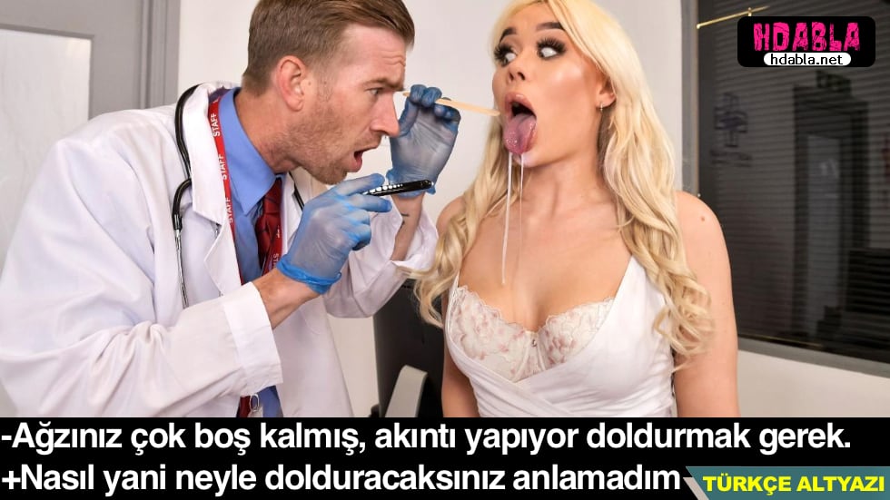 Doktor sürekli ağzının suyu akan kadını Ağzına vererek tedavi etti