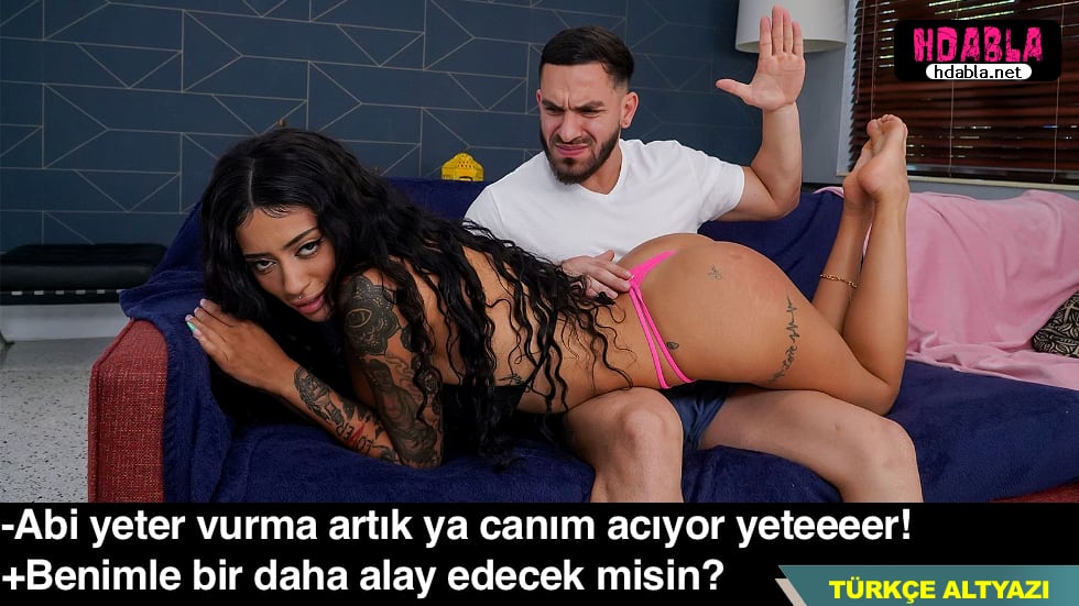 Benimle dalga geçen kız kardeşimi dizime yatırıp tokatladım