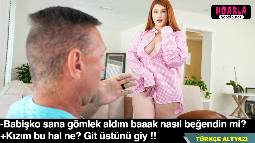 Babama hediye aldığım gömleği seksi şekilde giyip yanına gittim