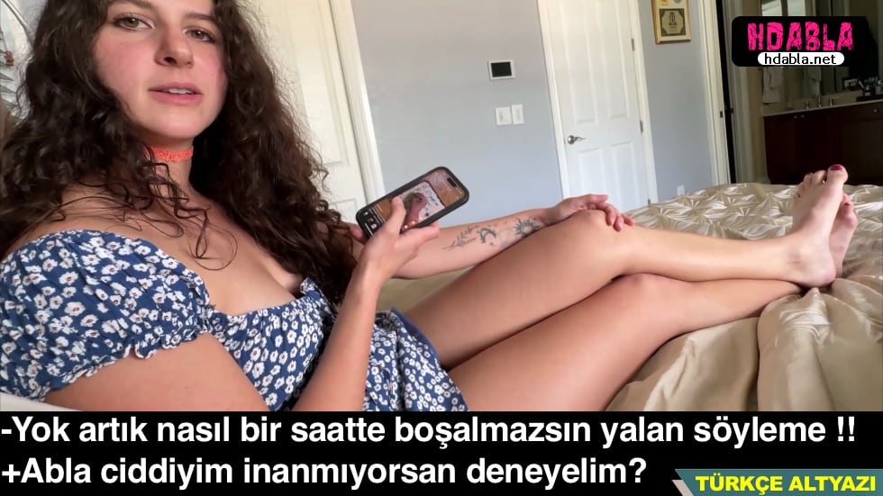 Ablama 1 Saatte Boşaldığımı Söyledim İnanmadı Deneyelim Dedim