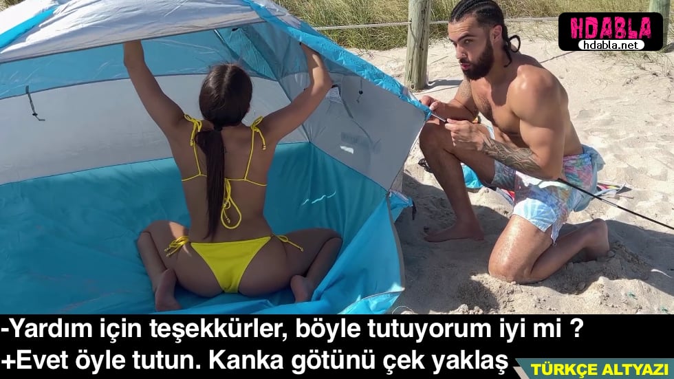 Tek Başına Çadır Kurmaya Çalışan Evli Kadına Yardım Ettik