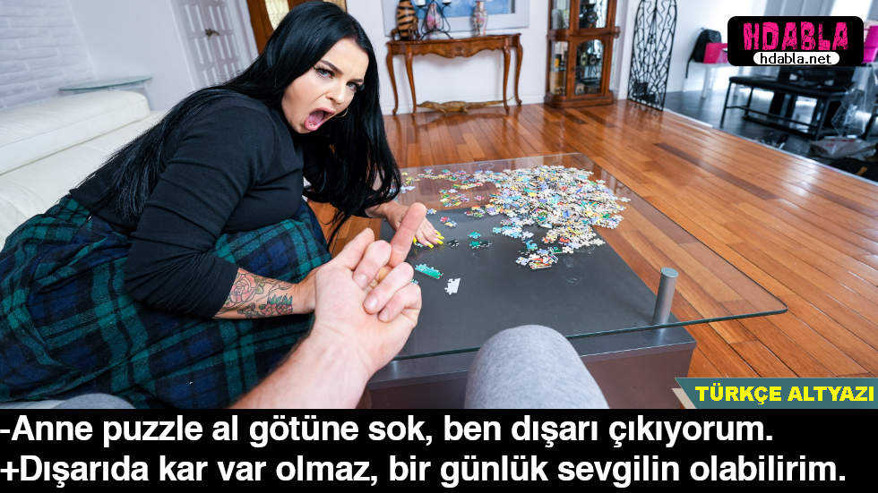 Annem hava karlı diye sevgilimle buluşmama izin vermiyor Puzzle oynuyoruz